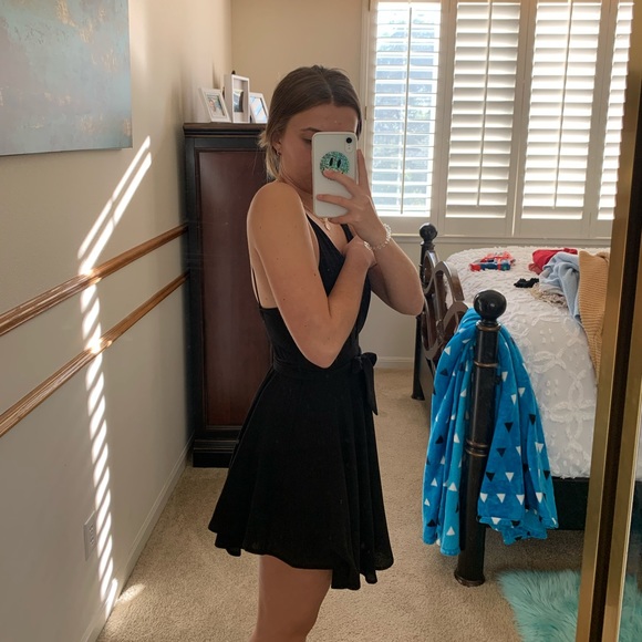 black wrap dress - Picture 2 of 3